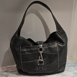 Dooney & Bourke SALE Black Leather Hobo Bag